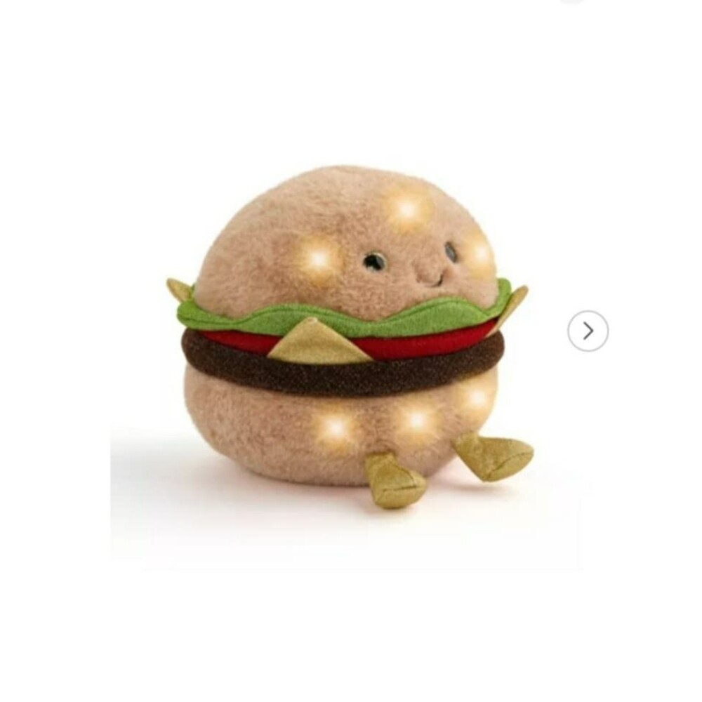 FAO Schwarz 11" Glow Brights Plush LED with Sound Burger